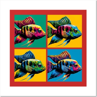 Pop Cockatoo Dwarf Cichlid - Cool Aquarium Fish Posters and Art